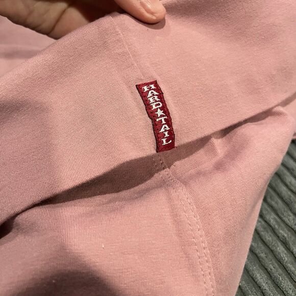 NWT Hard Tail Y2K Rolldown Bootcut Flare Yoga Pant Legging Baby Pink Size Medium - Picture 2 of 7